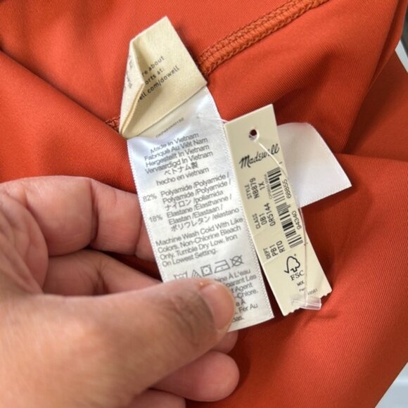 Madewell MWL Women Rust Orange Leggings Plus Size 1X - Picture 8 of 10